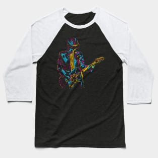 abstract guitar player colorful Baseball T-Shirt